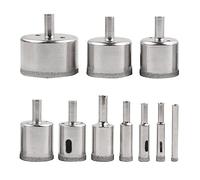 Ujjdwiurgh Ensemble de 10 Scies Cloches Diamantées pour Carreaux de Céramique, Porcelaine, Marbre, Bouteilles en Pierre