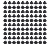 Ujjdwiurgh Ensemble de 100PCS de Cache-Trous en Caoutchouc pour Rampe de Câble pour Câble Métallique de 1/8 Pouce, 5/32 Pouce, 3/16 Pouce pour Poteaux de Garde-Corps en Câble