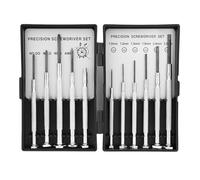 Ujjdwiurgh Ensemble de 11 Petits Tournevis de Précision, Kit de Mini Tournevis, 6 Tailles Différentes de Tournevis Cruciformes à Tête Plate