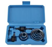 Ujjdwiurgh Ensemble de 11 Pièces de Scie-Cloche, Kit de Coupe de 19 à 64 Mm, pour le Bois, le Métal et les Alliages, Circulaire et Rond, avec Boîtier. Ouvre-Trous pour la Menuiserie.