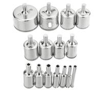 Ujjdwiurgh Ensemble de 15 Forets Cloche Diamantés pour Carrelage, Marbre, Verre, Céramique 6-50mm