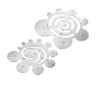 Ujjdwiurgh Ensemble de 2 Outils de Coupe en Cuir Rond RèGle de Coupe D'Angle en MéTal