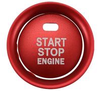 Ujjdwiurgh Ensemble de 2 PièCes avec Bouton-Poussoir de Moteur sans Clé et Bague de DéCoration Environnante pour 6-3 -5-9 MX-5 avec Fonction Moteur de DéMarrage par PousséE