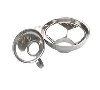 Ujjdwiurgh Ensemble de 2 PièCes Entonnoir pour Bocaux Utile en Acier Inoxydable à Grande Bouche pour la Mise en Conserve à Grande pour les Haricots Sauces Liquide Grain Cuisine Outils