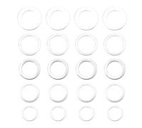 Ujjdwiurgh Ensemble de 20 Bagues pour Lame de Scie Bague D'Adaptateur de Lame de Scie Entretoise de Lame de Scie, pour Lame de Scie, Conversion de Trou IntéRieur de Lame de Marbre,