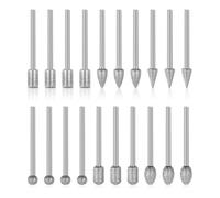 Ujjdwiurgh Ensemble de 20 Pièces de Forets Diamantés pour Meulage, Outils de Sculpture sur Pierre pour la Sculpture, la Gravure, le Verre et les
