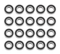 Ujjdwiurgh Ensemble de 20 Roulements à Billes 6203- - Acier de Roulement et Double Étanchéité en Caoutchouc - Ensemble de Roulements à Billes Miniatures à Gorge Profonde (17X40X12mm)