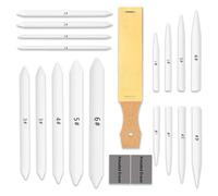 Ujjdwiurgh Ensemble de 20 Souches et Tortillions pour Mélanger des Outils de Mélange, une Gomme Pétrie et des Blocs de Papier de Verre