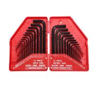 Ujjdwiurgh Ensemble de 30 Clés Hexagonales SAE et Métriques - de Clés Allen en Forme de L pour Outils à Main Mécaniques - Ensemble de Tournevis