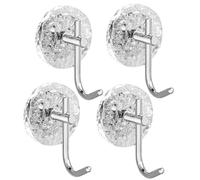 Ujjdwiurgh Ensemble de 4 Crochets Muraux pour Suspendre Manteau, Chapeau, Écharpe, Sac à Main, Clés, Lampe, Décoration Murale - B