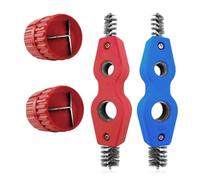 Ujjdwiurgh Ensemble de 4 Pièces de Nettoyeur et Alésoir de Tuyaux en Cuivre - Alésoir et Nettoyeur de Tuyaux en Cuivre, Outils de Brosse D'Ébavurage de Tuyaux 4 en 1