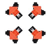 Ujjdwiurgh Ensemble de 4 pinces à angle droit pour le travail du bois - Kit de fixation à 90 degrés - Positionnement rapide