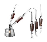 Ujjdwiurgh Ensemble de 5 Pincettes à Souder + Base Rotation à 360° pour la Fabrication de, le Soudage, la Réparation