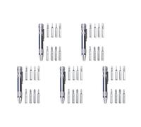 Ujjdwiurgh Ensemble de 5 Tournevis à Stylo en Alliage D'Aluminium de Type Stylo Tournevis à Main Argenté