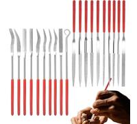 Ujjdwiurgh Ensemble de à 20X Small Files Set Outil à Main pour le Meulage, le Polissage et la Gravure Fournitures D'Artisanat pour