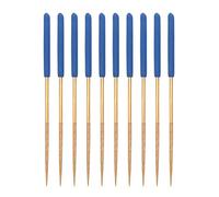 Ujjdwiurgh Ensemble de à Aiguilles DiamantéEs 3 Mm X 140 Mm, Rondes Outils RevêTus de Titane pour MéTal, Bois, Pierre, Verre, 10 PièCes