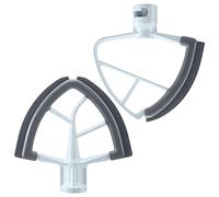 Ujjdwiurgh Ensemble de Batteurs Bord Flexible pour Accessoire de Batteur sur Socle Batteur Batteur pour pour Accessoire de Batteur sur Socle à Bol éLéVateur de 4,5 à 5 Pintes