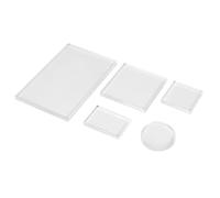 Ujjdwiurgh Ensemble de Blocs Acryliques de Timbre Clair 5Pc pour Tampon de Timbre Acrylique Transparent Bricolage Scrapbooking Supports D'Affichage en Acrylique Transparent