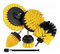 Ujjdwiurgh Ensemble de brosses à récurer électriques avec 1 embout long, brosse à récurer pour perceuse pour le nettoyage, B