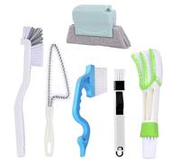 Ujjdwiurgh Ensemble de brosses de nettoyage pour rainures de fenêtre, outil de nettoyage de fenêtre double face