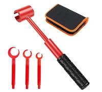 Ujjdwiurgh Ensemble de Clés de Réglage de la Charnière 4 en 1 Porte à la Charnière Outil de Réglage de la Charnière pour Résidentiel et Commercial