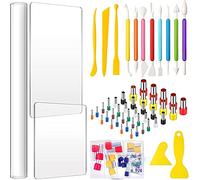 Ujjdwiurgh Ensemble de Coupe, Rouleau en Pâte PolymèRe, pour la Production de Bricolage en Argile, L'Ensemble de ModèLes en Argile Peut ÊTre Utilisé à, à L'ÉCole, au Bureau, Etc.