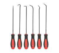 Ujjdwiurgh Ensemble de Crochets et Crochets de Précision Extra Longs, Ensemble de 6 Pièces, Tige en Acier au Chrome, pour Retirer les Tuyaux et les Joints