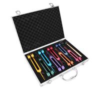 Ujjdwiurgh Ensemble de Diapasons de Chakra, Diapasons pour Ensemble de Chakras de Guérison, pour la Guérison, la Thérapie Sonore, Garde le Corps, Installation Facile