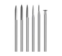 Ujjdwiurgh Ensemble de Forets de Sculpture sur Bois 6 Pièces pour Outil Rotatif, Accessoires de Gravure pour Sculpture sur Bois