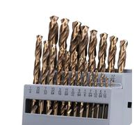 Ujjdwiurgh Ensemble de Forets en Cobalt M35 en Acier pour Perçage des Métaux Trempés, Acier Inoxydable, Fonte (21 Pièces)