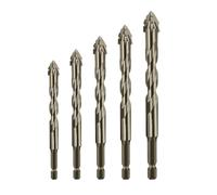 Ujjdwiurgh Ensemble de Forets et Tarauds Haute Performance Revêtus de Titane, Kit de Forets Excentriques Dentelés à 4 Cannelures Haute Résistance