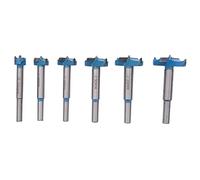 Ujjdwiurgh Ensemble de Forets Forstner, 15-40Mm 6 PièCes SéRies Forstner en Carbure Outil à Bois en Acier à Grande Vitesse