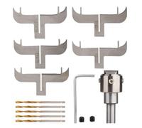 Ujjdwiurgh Ensemble de Fraises de Fraisage pour Bracelet en Bois, Lame Circulaire, Outil de Perçage Du Bois DIY en Acier Convient Aux Machines-Outils CNC.