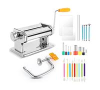 Ujjdwiurgh Ensemble de Machines à Rouleaux en Argile Polymère Outils en Argile Polymère pour Enfants Adultes Fabrication Artisanale de Poterie en Argile