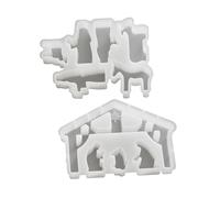 Ujjdwiurgh Ensemble de moules en silicone pour Pâques - Compte à rebours de Pâques - Pour décoration de vacances et calendrier de l'Avent