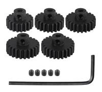 Ujjdwiurgh Ensemble de pignons en acier trempé 32P - Trou de 3,175 mm - Trou 20T 21T 22T 23T 24T - Avec clé hexagonale pour moteur à brosse sans balais RC