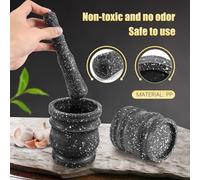 Ujjdwiurgh Ensemble de Pilon en Modèle Ensemble de Cuisson de Moulin à éPices en Pierre à Herbes