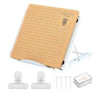 Ujjdwiurgh Ensemble de Planches à Macramé de 7 X 7 Pouces, Planche à Macramé et Support Réglable en Métal pour Tresser des Bracelets