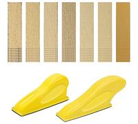 Ujjdwiurgh Ensemble de Ponceuse de DéTail et de Papier de Verre, Mini Ponceuse pour les Travaux de DéTail Ponceuse à Doigts pour Travaux Manuels Mini Ponceuse pour Petits Projets