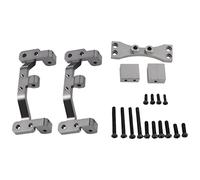 Ujjdwiurgh Ensemble de Servo de Base de Tige de Traction en MéTal pour C24 C14 C14K C24K 1/16 RC Camion de Voiture Crawler PièCes de Rechange de Mise à Niveau