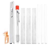 Ujjdwiurgh Ensemble de Supports pour Pierre Ollaire Marque Blanc, Marquages Clairs et Amovibles, Support Plat et Rond, Pierre Ollaire pour le Soudage