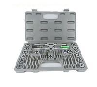 Ujjdwiurgh Ensemble de Tarauds et Filières 40 en 1 M3- Kit D'Outils de Filetage de Vis à Filetage Mâle en Acier Allié Outils Mécaniques Professionnels Femelles