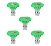 Ujjdwiurgh Ensemble D'Embouts de Buse de PulvéRisation pour Nettoyeur, Embouts de Buse de Remplacement pour Accessoires de Nettoyeurs, Paquet de 5 (Vert)
