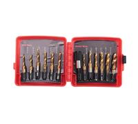Ujjdwiurgh Ensemble D'Embouts de Taraudage Combiné en Titane 13 PièCes Kit D'Embouts de Taraudage SAE et MéTriques pour PerçAge de Filetage Taraudage éBavurage