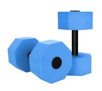 Ujjdwiurgh Ensemble D'Haltères Aquatiques pour Poids de Piscine, Manchettes D'Eau de Natation en Mousse pour Exercices Aquatiques, Équipement de Fitness Aquatique (Bleu)