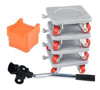 Ujjdwiurgh Ensemble d'outils de déplacement de meubles professionnels avec 4 curseurs pour transporter des objets lourds