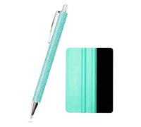 Ujjdwiurgh Ensemble d'outils de désherbage - Kit essentiel en vinyle adhésif - Outils de stylo à épingler pour accessoires de silhouette d'air - Turquoise A