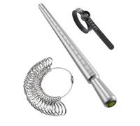 Ujjdwiurgh Ensemble d'outils de mesure avec loupe, ensemble d'outils de mesure coniques solides intégrés pour réparation de bagues