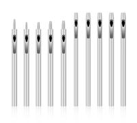 Ujjdwiurgh Ensemble D'Outils de Perforation pour Cuir 0,5 Mm-5 mm Poinçon de Bracelet de Montre pour Ceintures, Toile 10 Pièces