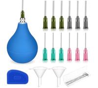 Ujjdwiurgh Ensemble D'Outils de Poterie : Applicateur de Glaçure Céramique de Précision, Flacon à Glissement, Flacon à Embout Aiguille Souple pour Poterie